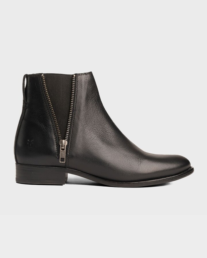 Black Booties Leather Round Toe | Shop the world's largest 