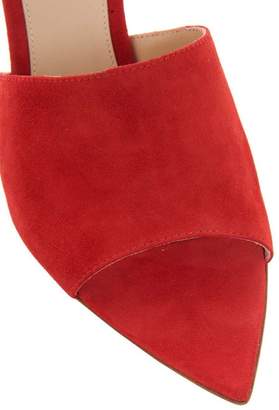Gianvito Rossi Point-Toe 85 Suede Mules