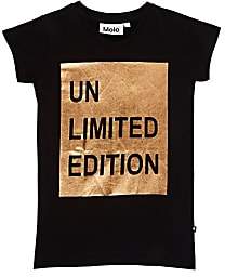 Molo Kids Infants' Rozalia Metallic "Unlimited Edition" Cotton T-Shirt - Black