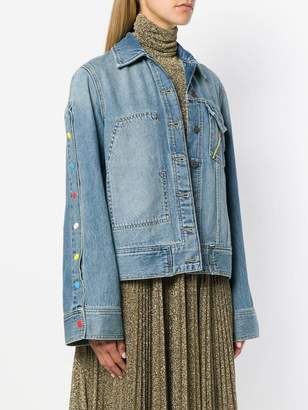 Mira Mikati embroidered retro denim jacket