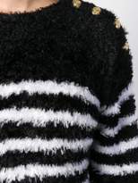 Thumbnail for your product : Balmain textured stripe sweater