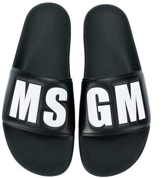 MSGM logo embossed slides