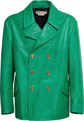 Marni Double-Breasted Leather Jacket