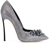 Thumbnail for your product : Casadei embellished Blade pumps
