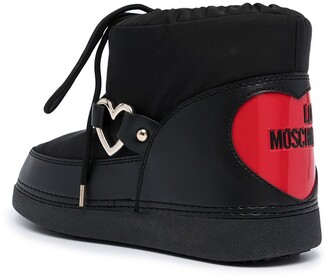 Love Moschino Heart-Motif Logo Boots