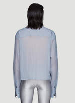 Thumbnail for your product : Unravel Project Crinkled Workwear Shirt in Blue