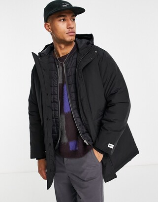 Obey transmission padded parka in black - ShopStyle Outerwear