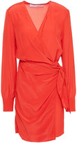 Thumbnail for your product : IRO Ophie Crepe De Chine Mini Wrap Dress