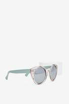 Thumbnail for your product : Nasty Gal Factory Cool Cat Clear Shades