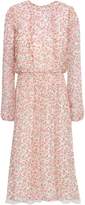 Thumbnail for your product : Mikael Aghal Floral-print Georgette Midi Dress