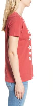 Lucky Brand Flowers Distressed Tee