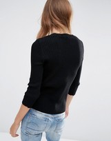 Thumbnail for your product : ASOS Sweater In Rib With Crew Neck