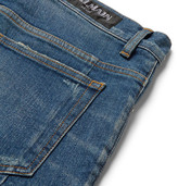 Thumbnail for your product : Balmain Skinny-Fit Distressed Denim Jeans