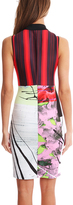 Thumbnail for your product : Clover Canyon Painted Garden Mandarin Collar Cutout Dress
