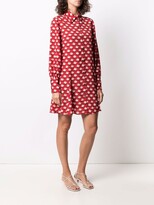 Thumbnail for your product : Kate Spade Floral-Print Shirt Mini Dress