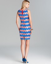 Thumbnail for your product : Tracy Reese Dress - Sleeveless Printed Stretch Twill Twist Front Sheath