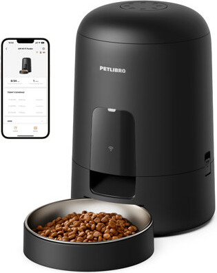 PETLIBRO Air Automatic Wifi Battery Powered Pet Feeder White 2-L, Wire-free Capable