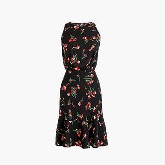 J.Crew Ruched-waist dress in falling floral