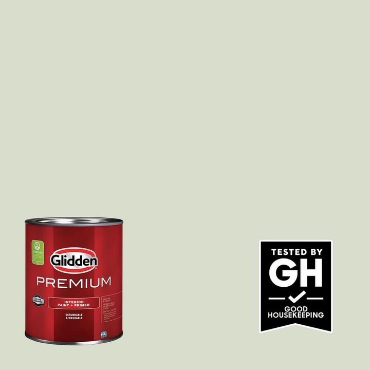 Glidden Premium 1 qt. PPG1127-2 Liberated Lime Flat Interior Latex Paint