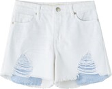 Thumbnail for your product : Habitual Kids' Zuri Ripped Denim Shorts
