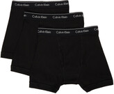 Thumbnail for your product : Calvin Klein Underwear Three-Pack Black Cotton Boxer Briefs