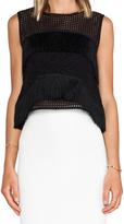 Thumbnail for your product : Alexis Bilbao Fringe Detail Crop Top
