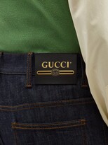 Thumbnail for your product : Gucci Logo-patch Straight-leg Jeans - Dark Blue