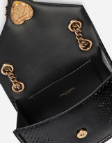 Thumbnail for your product : Dolce & Gabbana Medium Devotion Bag In Python Skin