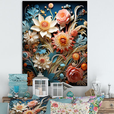 Winston Porter Colorful Botanical Paper Artistry II On Canvas Print