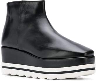Pollini wedge ankle boots