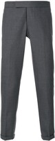 Thumbnail for your product : Thom Browne Engineered Striped Side Seam Solid Wool Twill Skinny Trouser