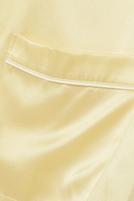 Olivia von Halle Coco Primrose Silk-satin Pajama Set - Yellow