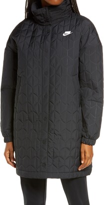 Nike sportswear quilted jacket clearance