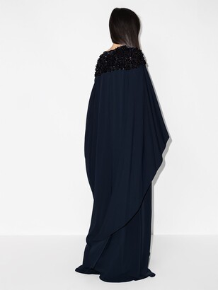 Carolina Herrera Crystal-Embellished Kaftan Gown