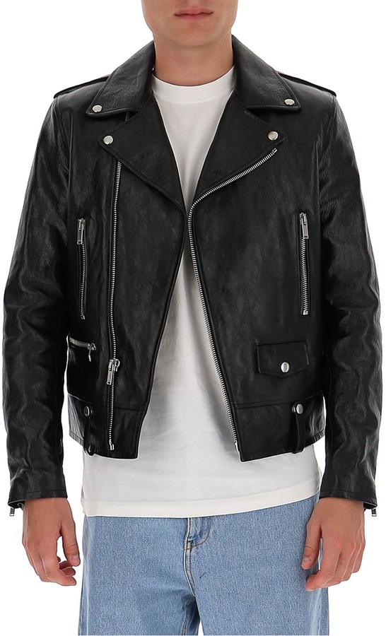 ysl leather biker jacket