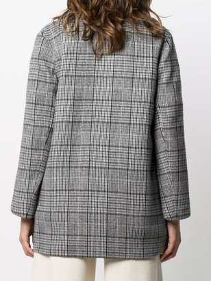 Theory Clairene double-face plaid jacket