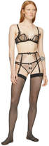 Thumbnail for your product : Agent Provocateur Black and Pink Lorna Ouvert Briefs