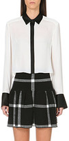 Thumbnail for your product : Alice + Olivia Cropped button down shirt