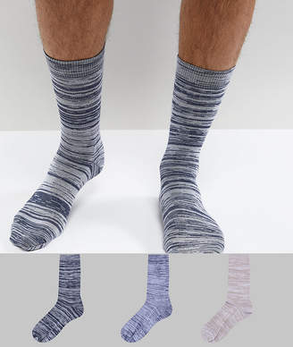 ASOS Design Socks In Marble Effect 3 Pack