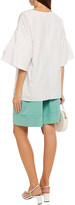 Thumbnail for your product : Adam Lippes Pleated cotton-poplin top