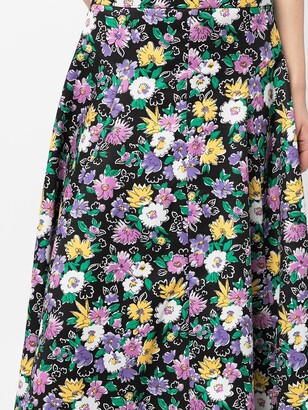 Plan C Floral-Print Skirt