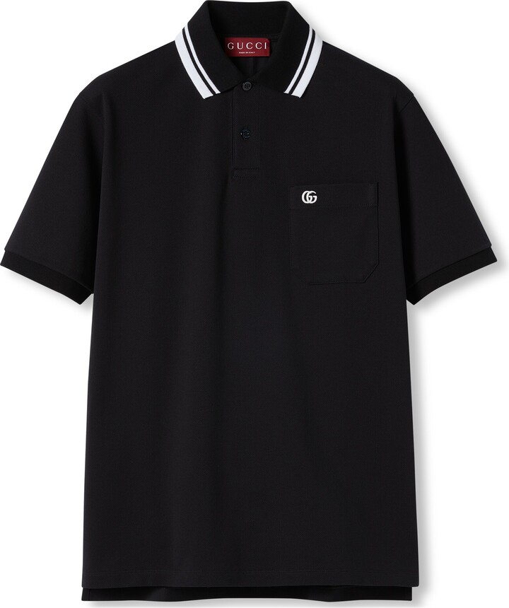 Gucci X Pablo Delcielo Cotton-blend Polo Shirt - Dark Navy - ShopStyle