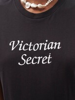 Thumbnail for your product : Batsheva Victorian Secret-embroidered Cotton T-shirt - Black
