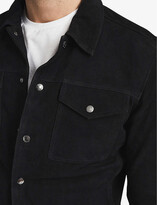 Thumbnail for your product : Reiss Jagger slim-fit suede trucker jacket