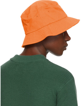 Stussy Orange Stock Bucket Hat