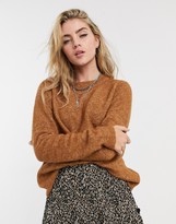 Thumbnail for your product : Object crew neck wool jumper in rust