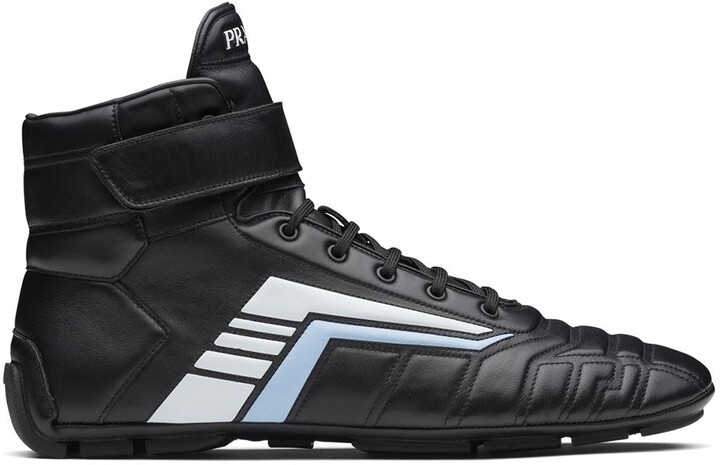 Prada Men's Leather Lace Up Sneaker | Shop the world's largest 