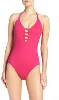 Thumbnail for your product : La Blanca Caged Strap One-Piece Swimsuit