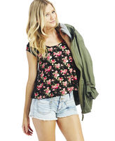 Thumbnail for your product : Wet Seal Floral & Lace Swing Tee