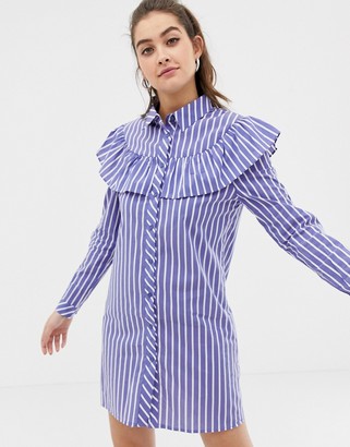 Glamorous stripe shirt dress